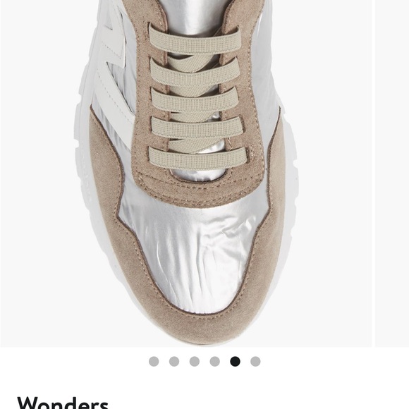 Wonders Women's Taupe and Platinum Sneakers size 36 - Picture 1 of 7